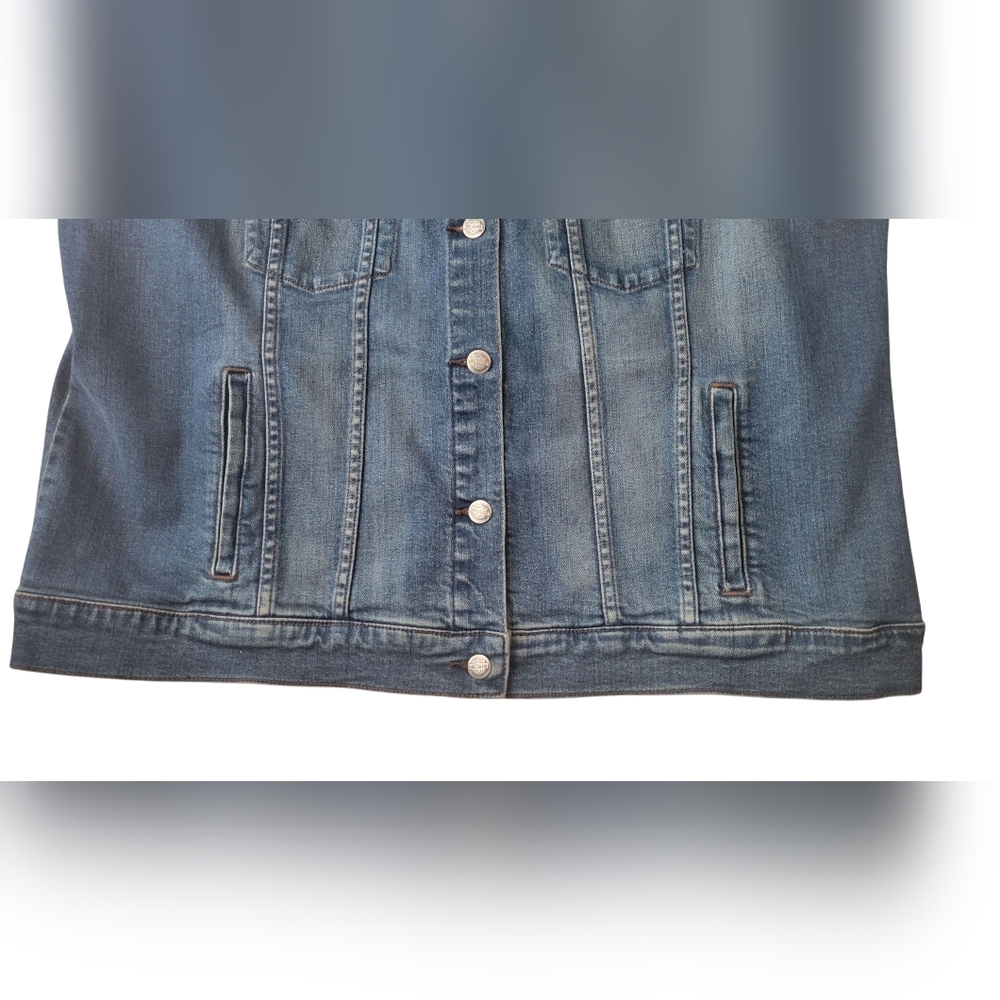 Harley-Davidson Blue Denim Cutoff Vest - Picture 3 of 10